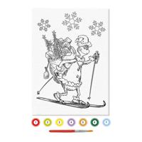 Creative Craft Group Canvas schilderen op nummer grinch - thumbnail