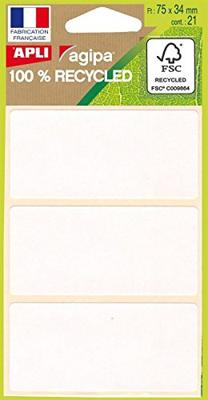 Apli witte etiketten in etui