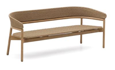Kave Home 3-zits Tuinbank 'Arinella' Acaciahout en geweven touw