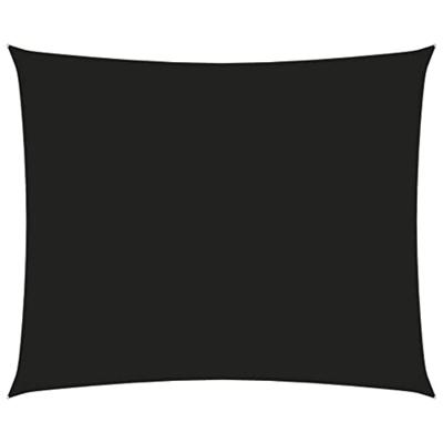 Zonnescherm rechthoekig 2,5x3,5 m oxford stof zwart