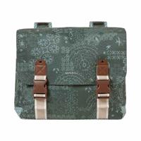 Basil bohème dubbele fietstas - waterafstotend - polyester - groen - 35l - thumbnail