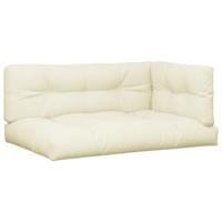 Palletkussens 7 st stof crèmekleurig - thumbnail