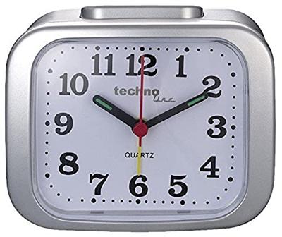 Techno Line Model XL silber Wekker Kwarts Zilver Alarmtijden 1 1 timertijd