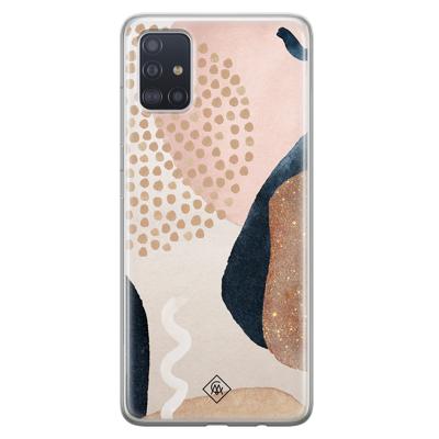 Samsung Galaxy A51 siliconen hoesje - Abstract dots