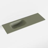 MONDIAZ EDEN Army solid surface inleg wastafel voor toiletmeubel 70cm. Positie wasbak links - thumbnail