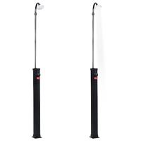VidaXL Buitendouche solar 8 l 215 cm zwart - thumbnail