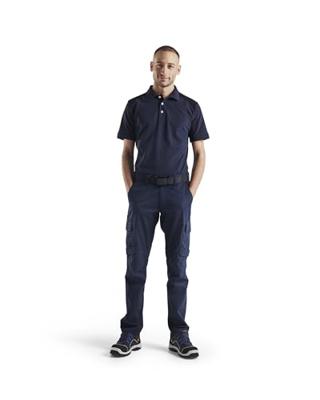 Blåkläder Industrie werkbroek stretch 14441832 | Donker marineblauw/Zwart | Maat 58 - 7330509756140