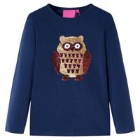 VidaXL Kindershirt met lange mouwen 104 marineblauw - thumbnail