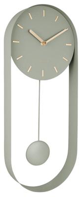 Karlsson Wandklok PendulumCharm groen - Ø 20 x 50cm - KA5822DG