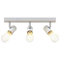 VidaXL Plafondspot met schijnwerpers wit 38 x 6,5 x 11,5 cm metaal - thumbnail