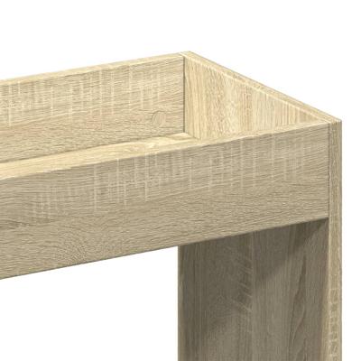 Hoge kast 63x33x180 cm bewerkt hout sonoma eikenkleurig