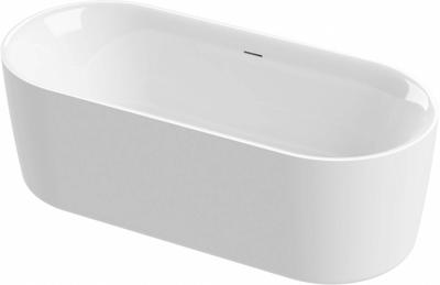 Ben Vana vrijstaand bad 180x80cm glans wit incl. afvoer met overloop