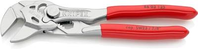 Knipex Mini-Sleuteltang | 125 mm Lengte | Tang en Schroefsleutel in Eén | Kunststof Bekleed - 86 03 125 SB