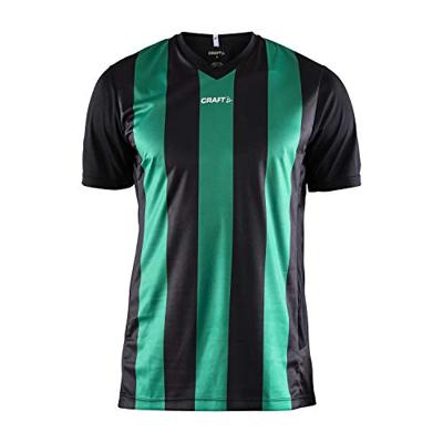Craft 1905562 Progress Stripe Jersey M - Black/Team Green - M