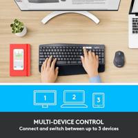 Logitech MK850 toetsenbord RF-draadloos + Bluetooth QWERTY US International Zwart - thumbnail