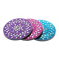 Onderzetters DKD Home Decor Aluminium Hout MDF (3 pcs) - thumbnail