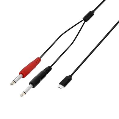Adam Hall 3 STAR Audiokabel USB-C naar 2x 6.3 mm jack TS 1,5 m