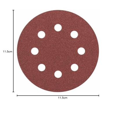 Bosch Accessories Best for Wood 2608605106 Excenterschuurpapier Met klittenband, Geperforeerd Korrelgrootte (num) 120 (Ø) 115 mm 5 stuk(s)