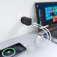 Oplader Aisens ASCH-65W2P079-BK Zwart 65 W - thumbnail