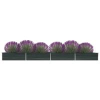 VidaXL Plantenbak verhoogd 600x80x45 cm gegalvaniseerd staal antraciet - thumbnail