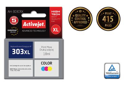 Activejet AH-303CRX inkt (vervanging HP 303XL T6N03AE; Premium; 18ml; kleur)