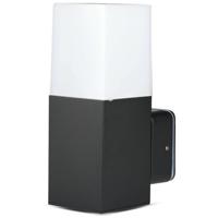 LED Tuinverlichting - Wandlamp Buitenlamp - Viron Hyno - GU10 Fitting - Rechthoek - Mat Zwart - Aluminium - thumbnail