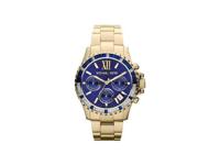 Michael Kors dames Everest MK5754 blauw roestvrij staal quartz modehorloge - thumbnail
