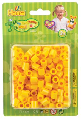 Hama maxi strijkkralen geel, 250st.
