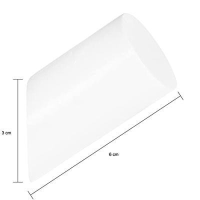 QUVIO Houten wand haakje - Wit - S - Set van 6