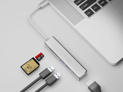 Equip 133480usb-c 5in 1 multifunctional adapter