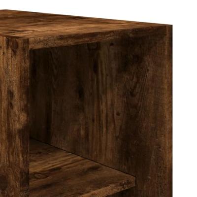 Kledingkast 30x50x200 cm bewerkt hout gerookt eikenkleurig