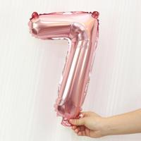 5 stuks 16 Inch nummer folie ballonnen Happy Birthday Party ballonnen bruiloft - thumbnail