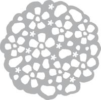 Vaessen Creative • mask stencil 15x15cm flower - thumbnail