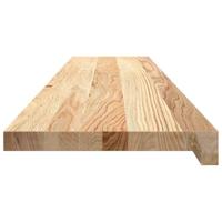 Traptreden 2 st 120x30x2 cm onbehandeld massief eikenhout - thumbnail