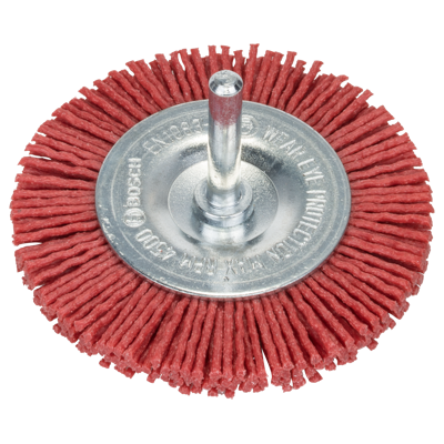 Bosch Accessoires Schijfborstels voor boormachines - nylondraad met korund schuurmiddel K80, 75 mm - 2609256535