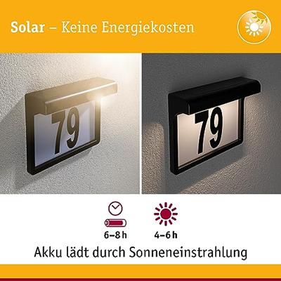 Paulmann 95388 4000870953884 Huisnummerlamp op zonne-energie Energielabel: G (A - G) 0.05 W Warmwit Zwart Paulmann 95388 4000870953884 Huisnummerlamp op zonne-energie Energielabel: G (A - G) 0.05 W Warmwit Zwart