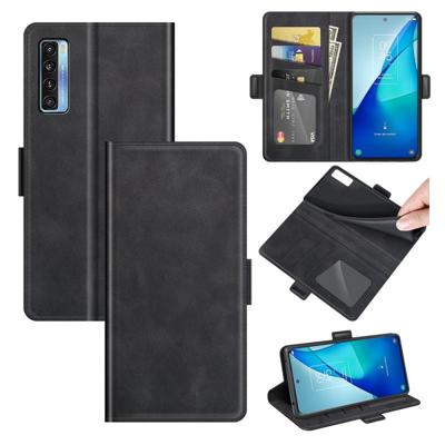 Voor TCL 20S / 20 5G / 20L Dual-Side Magnetic Buckle Horizontale Flip Leren Case met Houder & Card Slots & Portemonnee (Zwart) Voor TCL 20S / 20 5G / 20L Dual-Side Magnetic Buckle Horizontale Flip Leren Case met Houder & Card Slots & Portemonnee (Zwart)