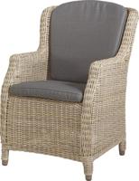 Dining Tuinstoel Brighton Antraciet Naturel Stoel Tuin Buiten 4SO - thumbnail