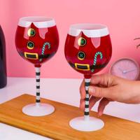 Kerstman wijnglas (set van 2) - thumbnail