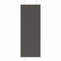 Pliss rolgordijn 80x200 cm stofbreedte 79,4 cm polyester zwart - thumbnail