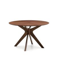 Kave Home Naanim eettafel rond Ø120 cm Walnoot - thumbnail