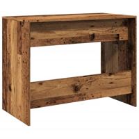 Bureau 101x50x76,5 cm bewerkt hout oud houtkleurig - thumbnail