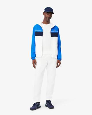 Lacoste Diamond Trainingspak Heren Wit/Lichtblauw - Maat XL - Kleur: LichtblauwWit | Soccerfanshop Lacoste Diamond Trainingspak Heren Wit/Lichtblauw - Maat XL - Kleur: LichtblauwWit | Soccerfanshop
