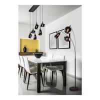 Trio Staande vloerlampLumina zwart armatuur met chroom glas - 417000332 - thumbnail