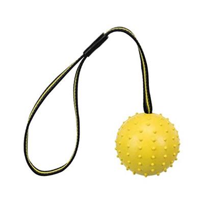 TRIXIE NATUURRUBBER BAL AAN RUBBEREN SINGELBAND ASSORTI 35X6X6 CM 3 ST