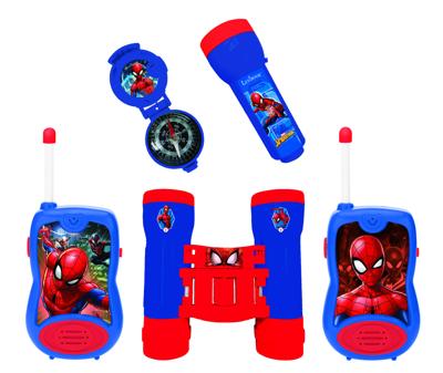 SPIDER-MAN - Adventurer's kit - Walkie-Talkie 120m bereik, verrekijker, zaklamp en kompas