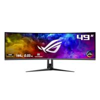 ASUS ROG Swift OLED PG49WCD - 49 inch DQHD Curved Gaming Monitor - 144 Hz, 0,03ms GtG, G-Sync, FreeSync, HDR 400 - QD-OLED-paneel, 32:9, 5120x1440, DP DSC, HDMI 2.1, USB-hub, 90W USB-C, - thumbnail