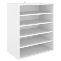 VidaXL Schoenenkast 60x35x70 cm bewerkt hout wit - thumbnail