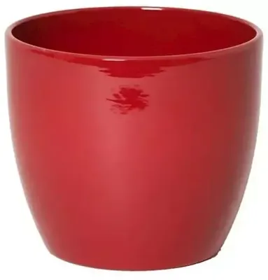 Floran bloempot boule 12x9,8 cm wijnrood Floran bloempot boule 12x9,8 cm wijnrood