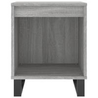 Nachtkastjes 2 st 40x35x50 cm bewerkt hout grijs sonoma eiken - thumbnail